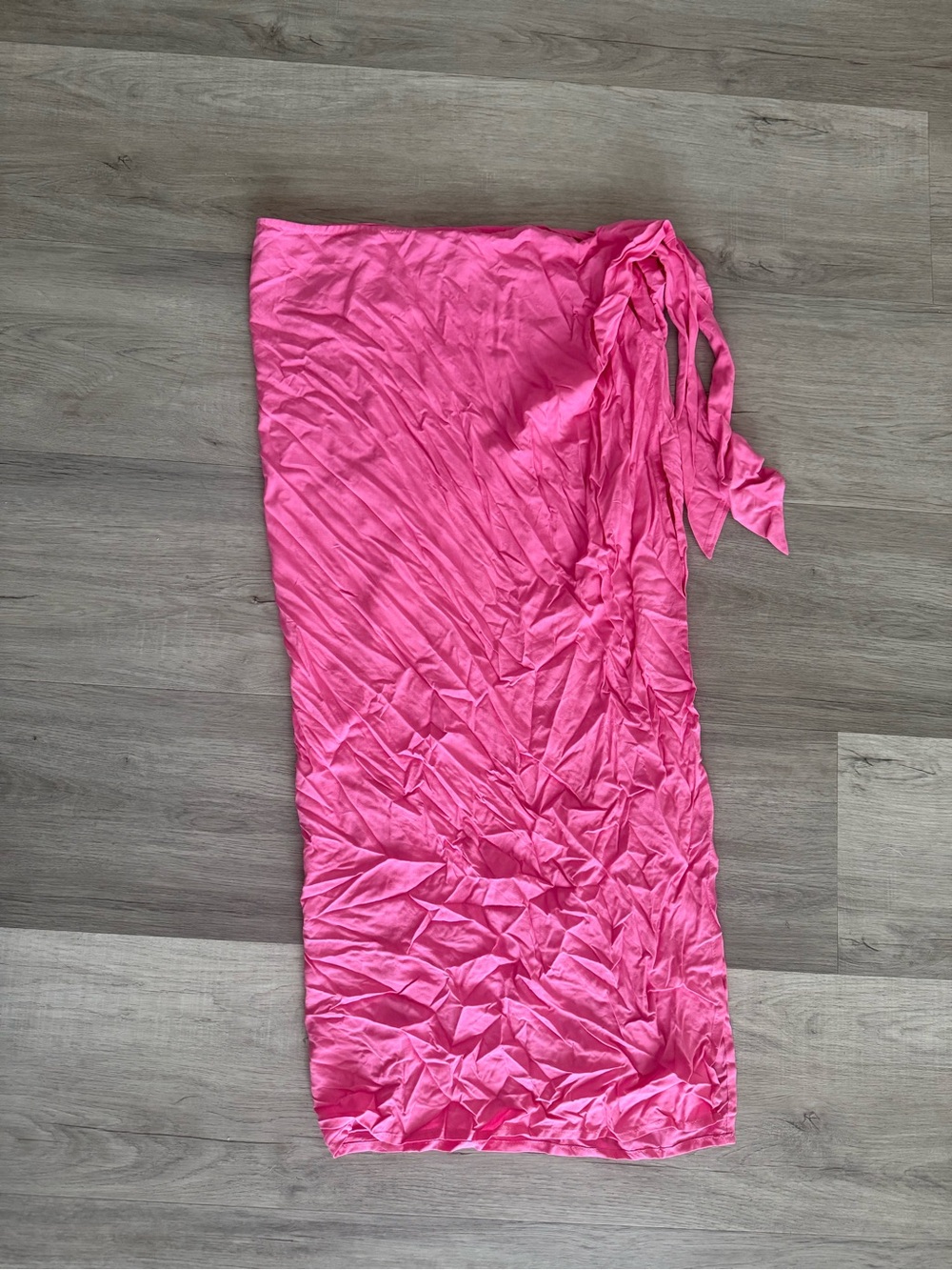 ❤️ l*space Hot Pink Tie-Side Portela Sarong